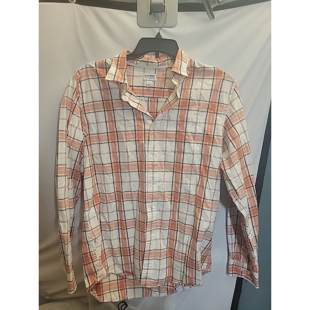 old navy size large button down shirt Long Sleeve